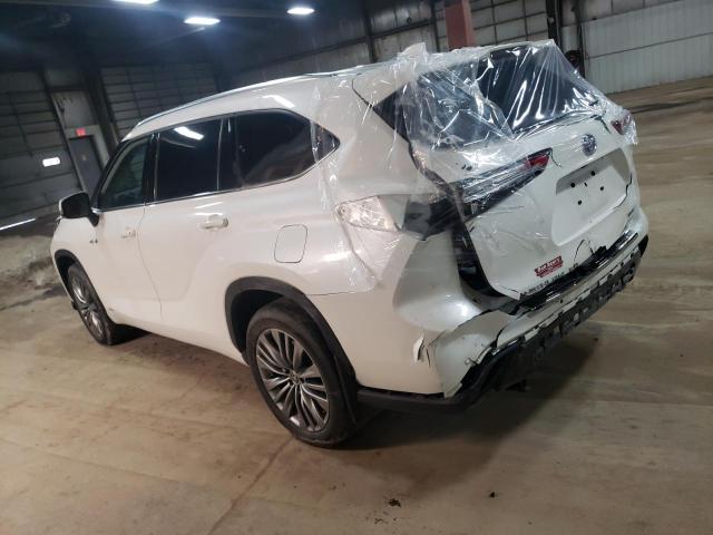 Изображение 2 2021 TOYOTA HIGHLANDER HYBRID PLATINUM 2021 с VIN 5TDEBRCH0MS022041