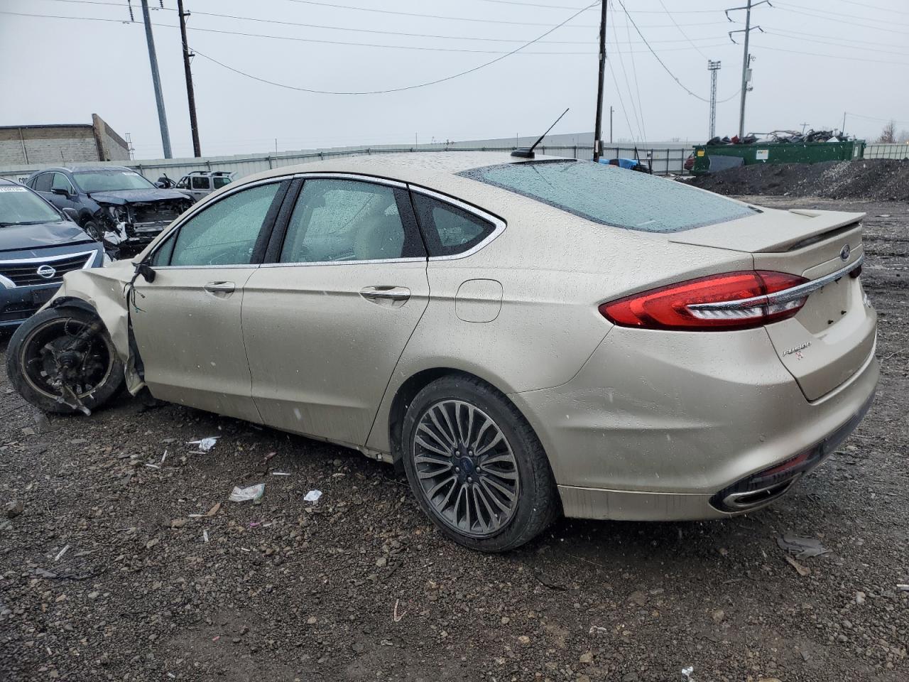 Image 2 of 2017 FORD FUSION TITANIUM 2017 with VIN 3FA6P0K96HR131646