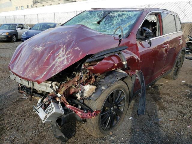 Image 1 of 2019 TOYOTA HIGHLANDER SE 2019 with VIN 5TDJZRFH1KS601039