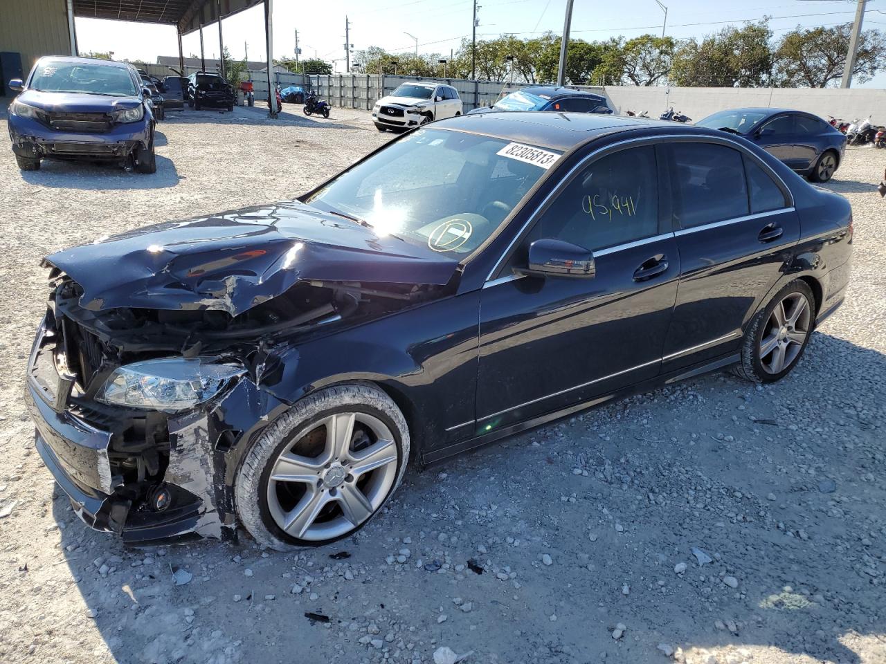 Image 1 of 2010 MERCEDES-BENZ C 300 2010 with VIN WDDGF5EB8AR128204