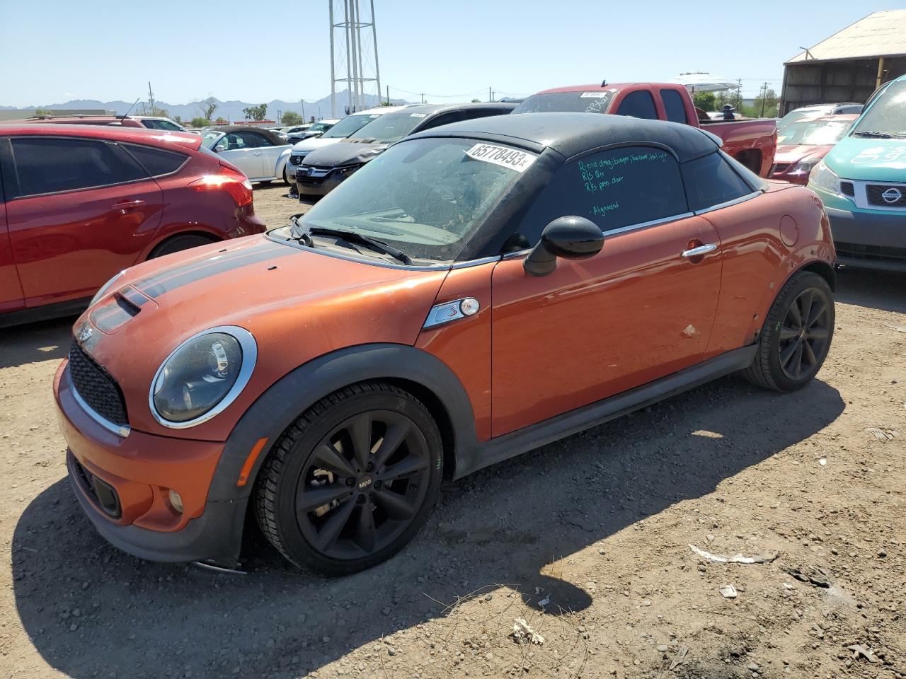 Image 1 of 2014 MINI COOPER COUPE S 2014 with VIN WMWSX3C52ET772922