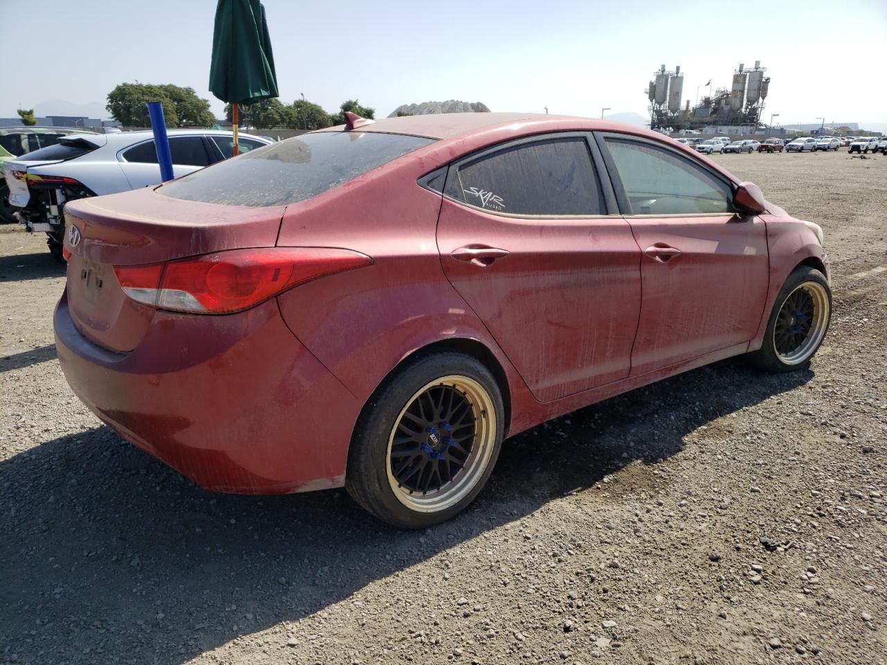 Image 3 of 2013 HYUNDAI ELANTRA GLS 2013 with VIN KMHDH4AE0DU705032
