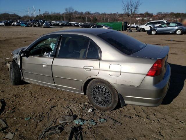 Image 2 of 2005 HONDA CIVIC LX 2005 with VIN 2HGES15525H572878
