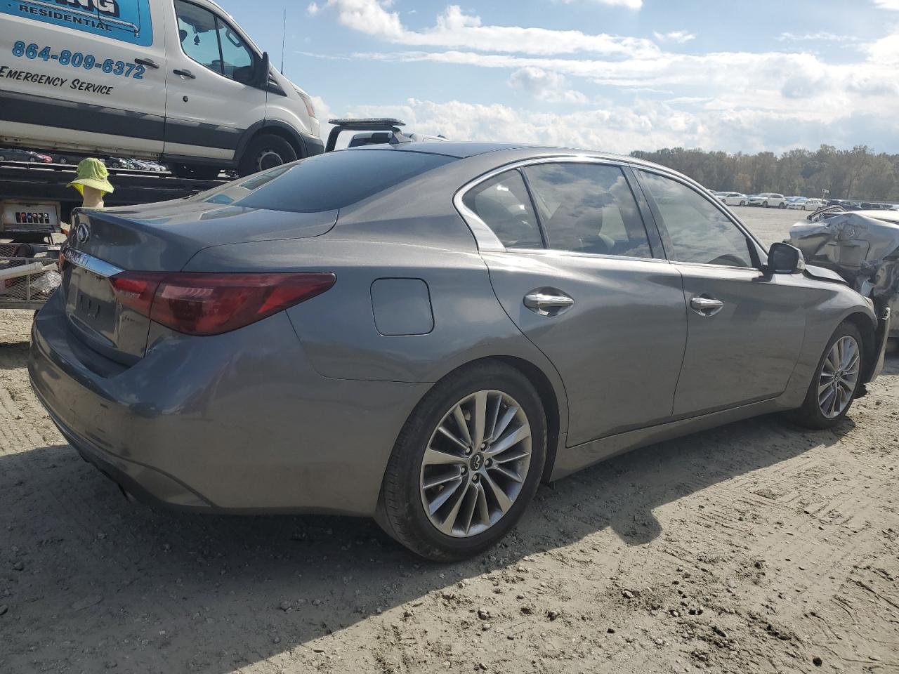 Image 3 of 2018 INFINITI Q50 LUXE 2018 with VIN JN1EV7AR8JM610982