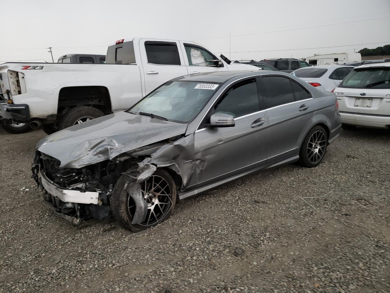 Image 1 of 2012 MERCEDES-BENZ C 250 2012 with VIN WDDGF4HBXCA649321