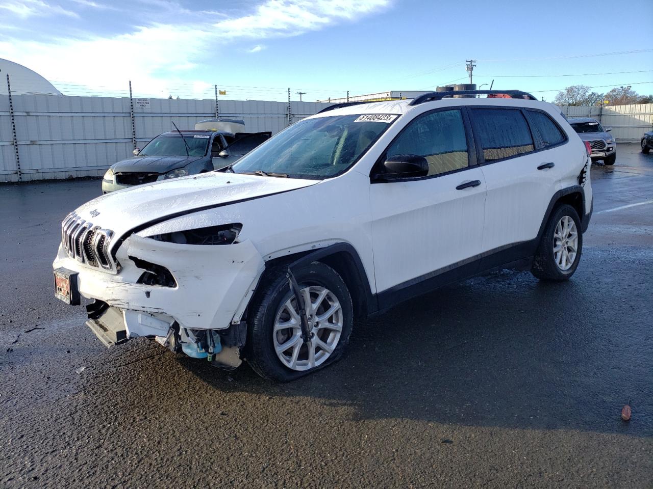 Image 1 of 2017 JEEP CHEROKEE SPORT 2017 with VIN 1C4PJLAB9HW593041