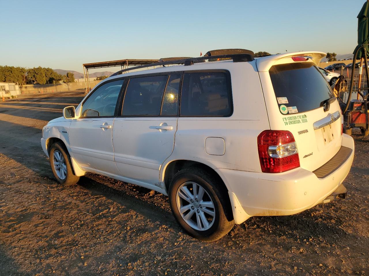 Obraz 2 z 2006 TOYOTA HIGHLANDER HYBRID 2006 z VIN JTEEW21A060003508