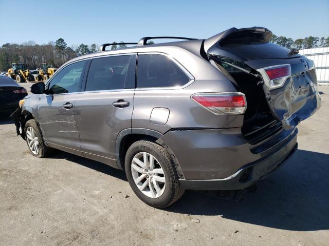 Image 2 of 2014 TOYOTA HIGHLANDER LE 2014 with VIN 5TDZKRFHXES022515