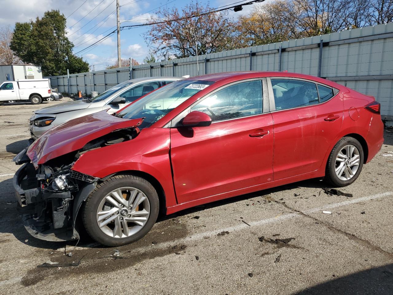 Image 1 of 2019 HYUNDAI ELANTRA SEL 2019 with VIN KMHD84LF8KU770519