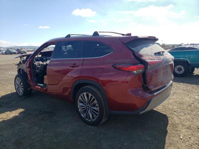 Изображение 2 2021 TOYOTA HIGHLANDER HYBRID PLATINUM 2021 с VIN 5TDEBRCH7MS015832