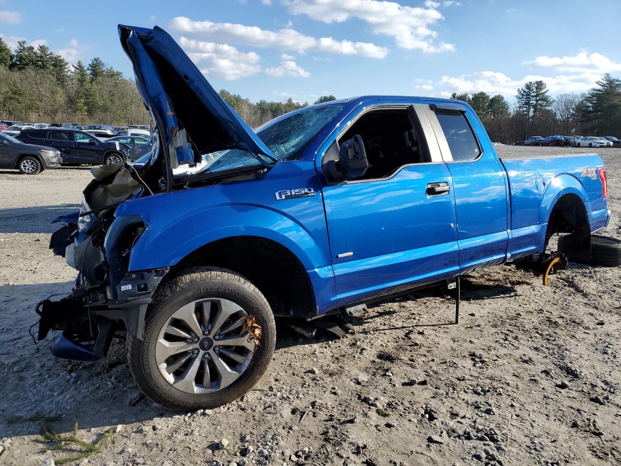 Image 1 of 2017 FORD F150 SUPER CAB 2017 with VIN 1FTEX1EP6HFB37997