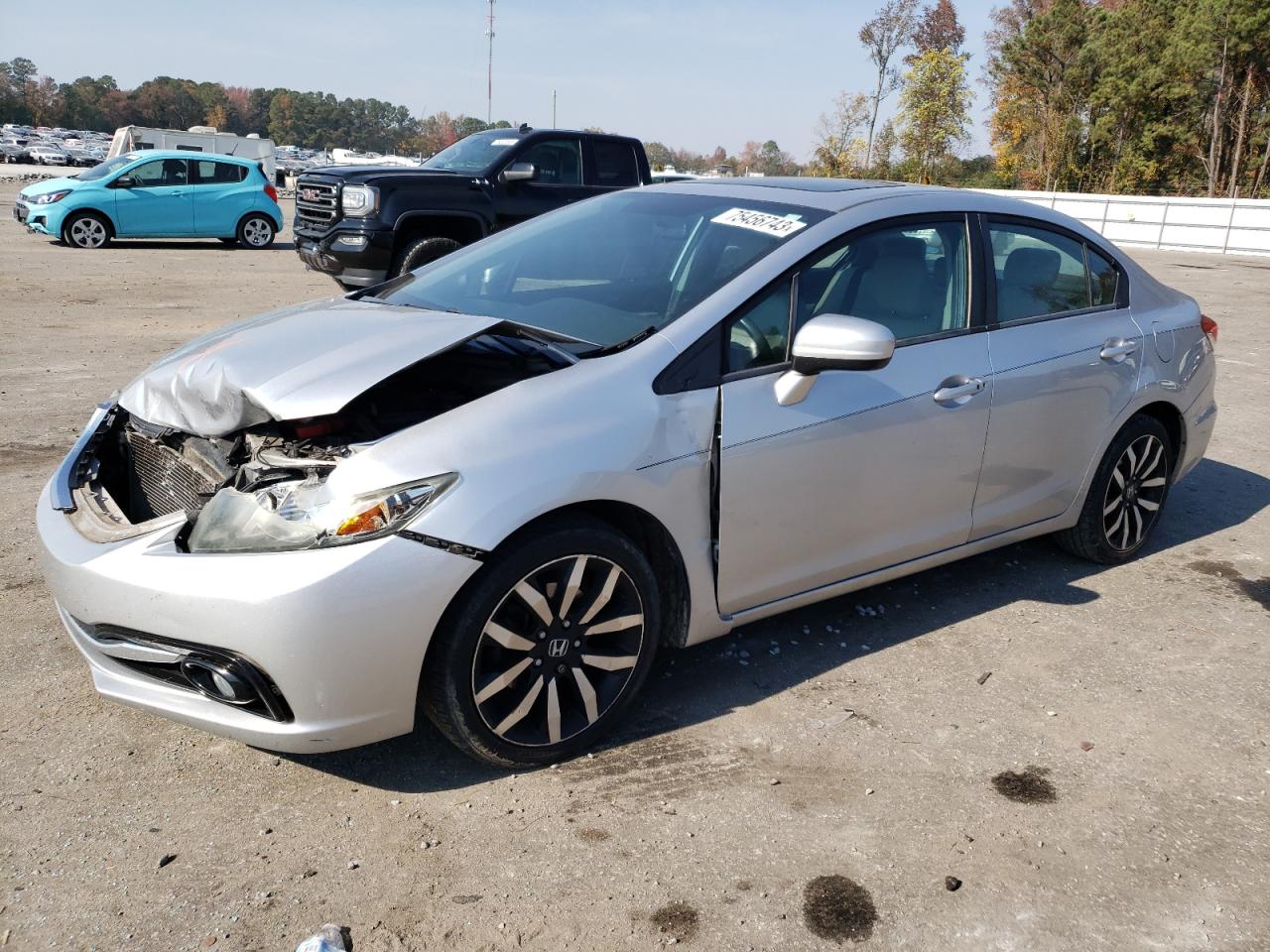 Image 1 of 2015 HONDA CIVIC EXL 2015 with VIN 19XFB2F92FE038707