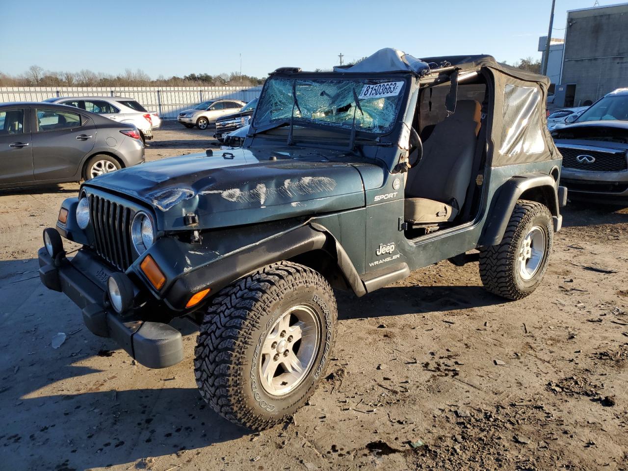 Obraz 1 z 2005 JEEP WRANGLER / TJ SPORT 2005 z VIN 1J4FA49S35P346751