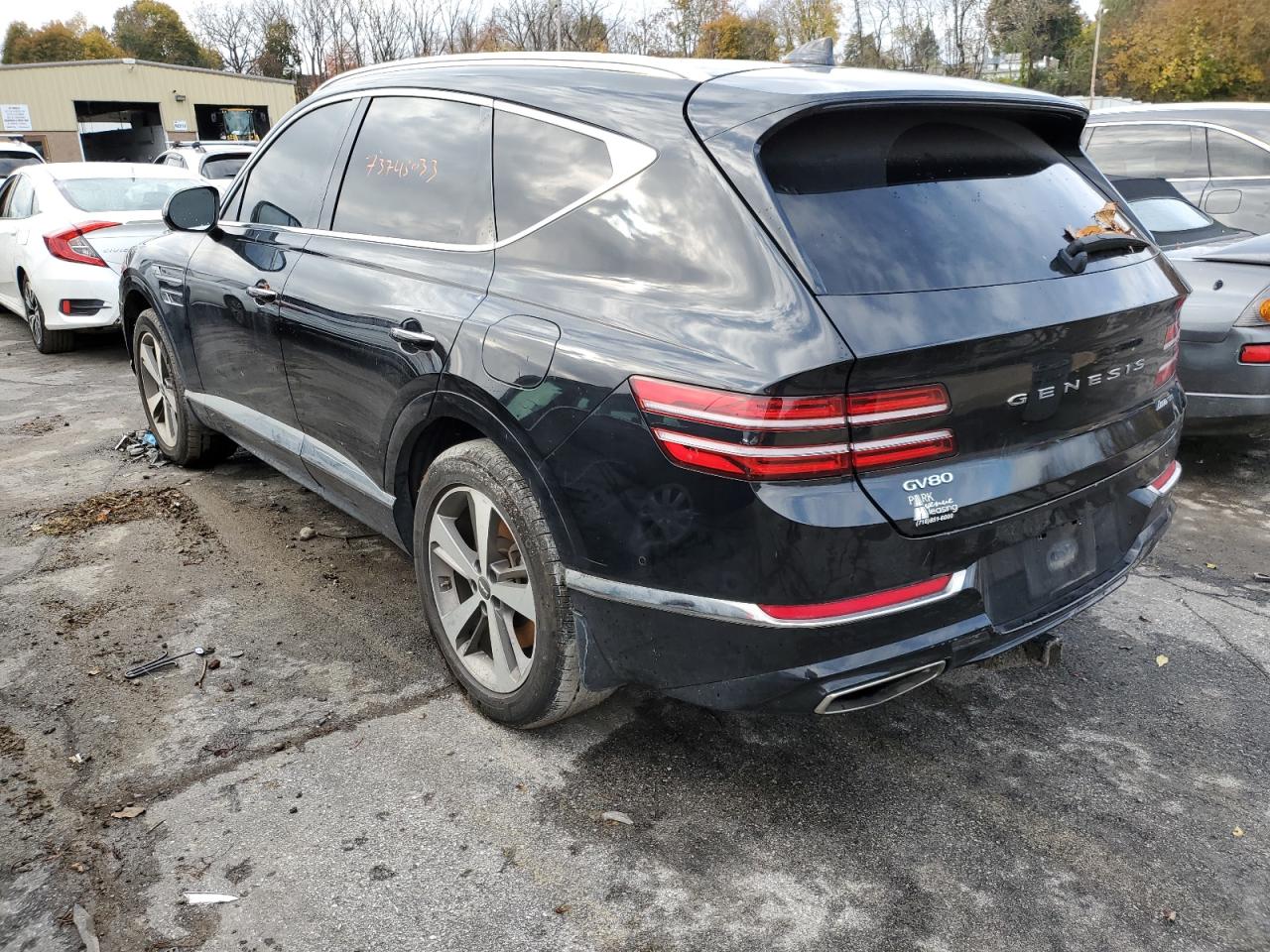 Image 2 of 2022 GENESIS GV80 BASE 2022 with VIN KMUHCESC2NU079330