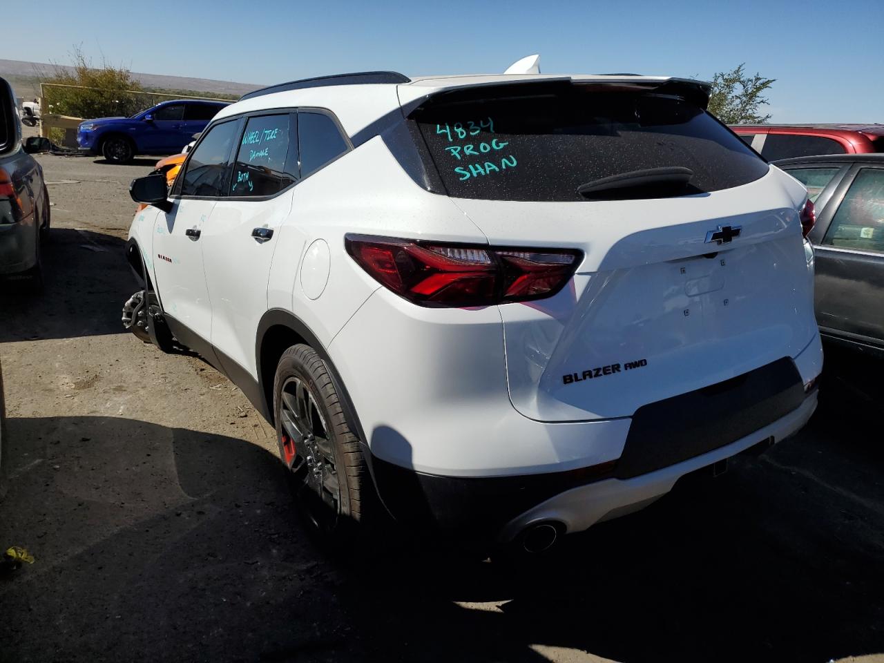 Image 2 of 2022 CHEVROLET BLAZER 2LT 2022 with VIN 3GNKBHR49NS209090