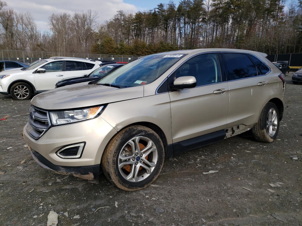 Image 1 of 2017 FORD EDGE TITANIUM 2017 with VIN 2FMPK4K88HBB55744