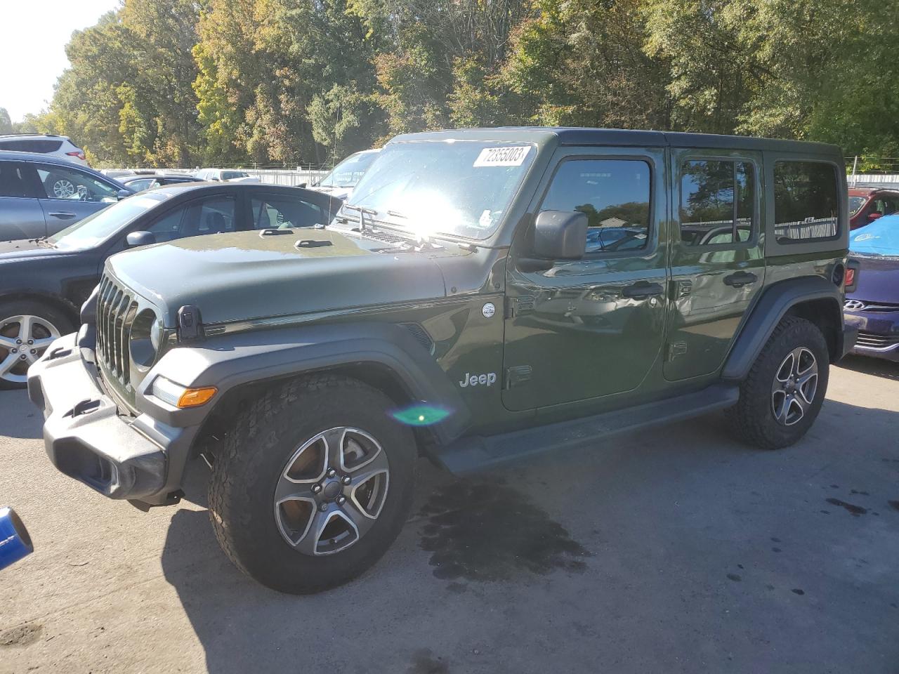 Изображение 1 2021 JEEP WRANGLER UNLIMITED SPORT 2021 с VIN 1C4HJXDN0MW542734