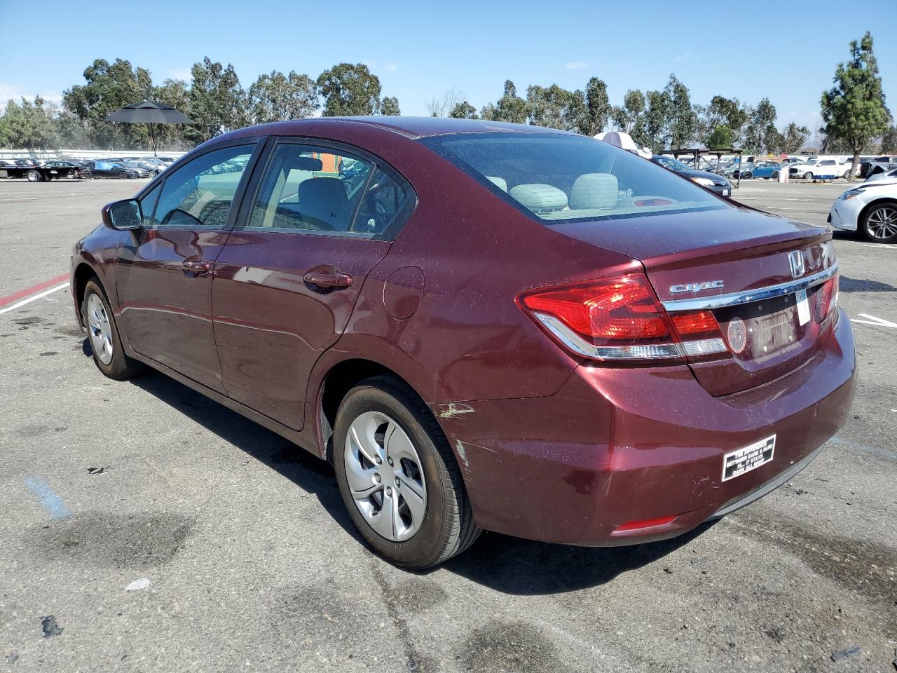 Изображение 2 2014 HONDA CIVIC LX 2014 с VIN 2HGFB2F53EH523388
