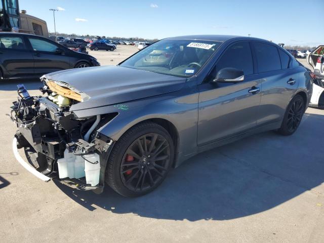 Image 1 of 2022 INFINITI Q50 RED SPORT 400 2022 with VIN JN1FV7DR9NM390368