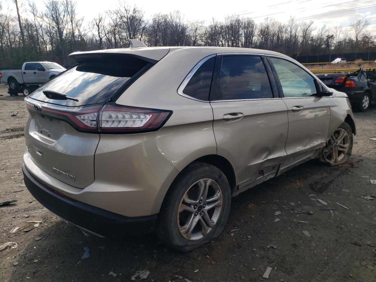 Image 3 of 2017 FORD EDGE TITANIUM 2017 with VIN 2FMPK4K88HBB55744