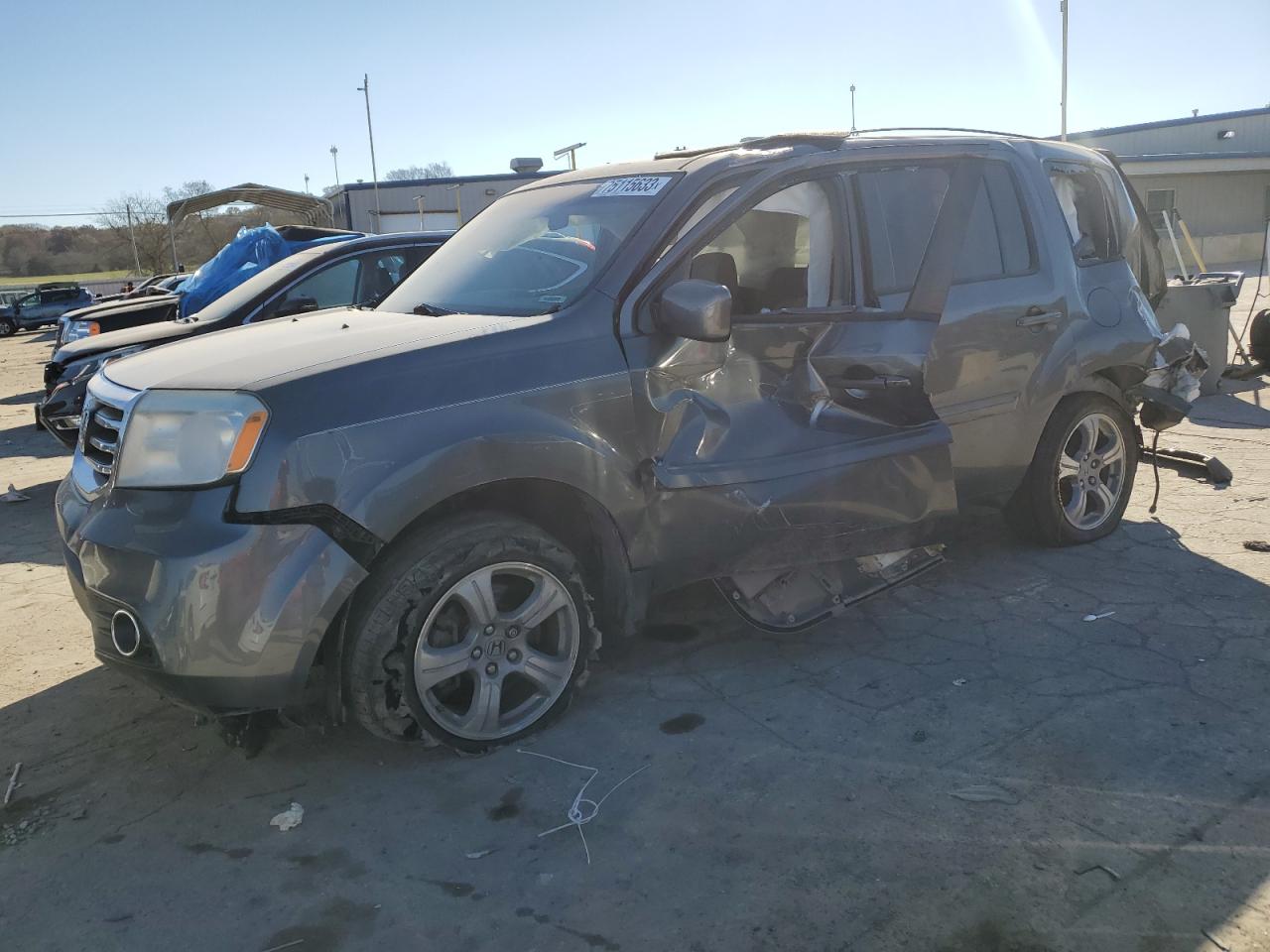 Image 1 of 2012 HONDA PILOT EX 2012 with VIN 5FNYF3H4XCB030185