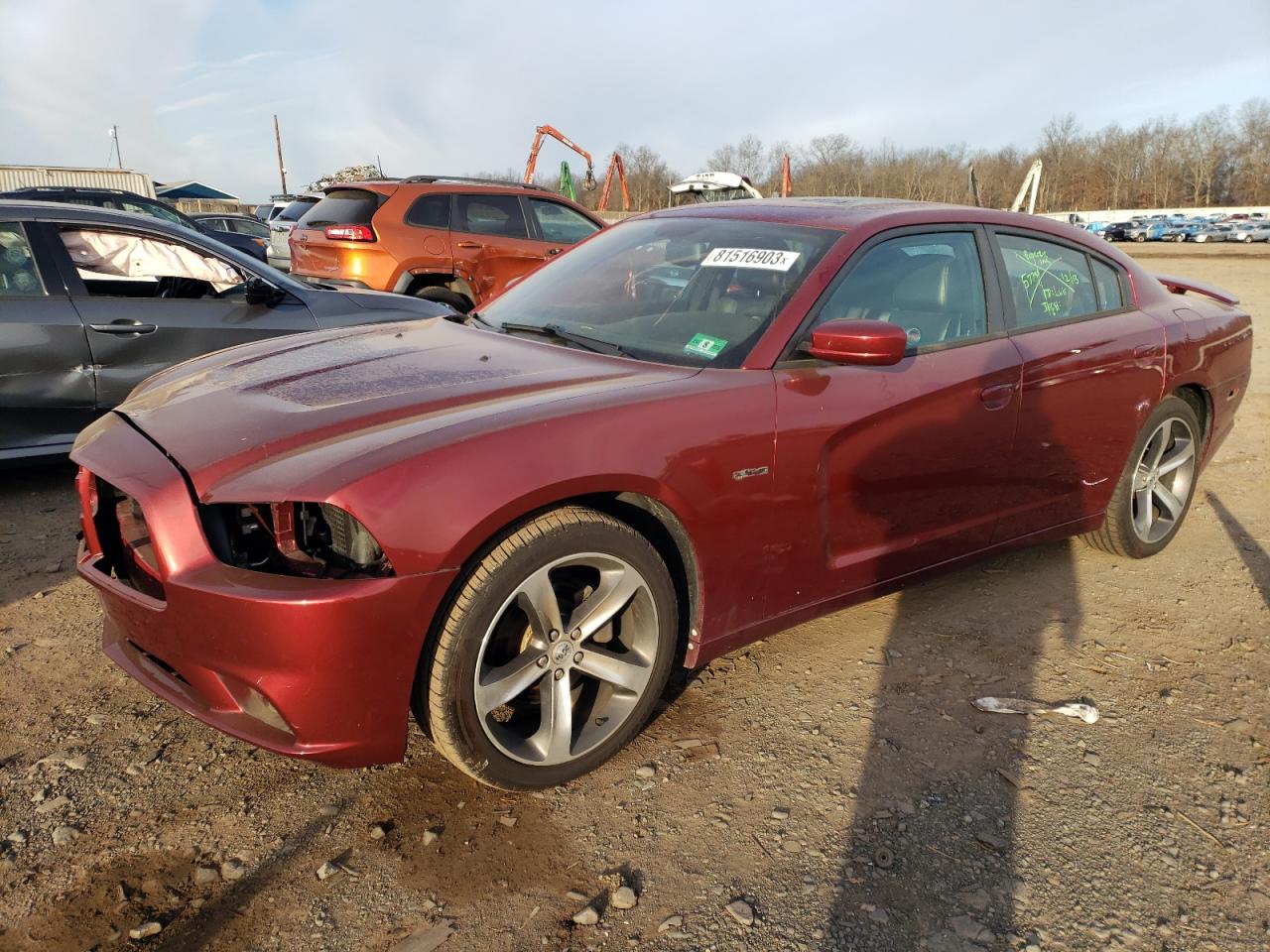 Image 1 of 2014 DODGE CHARGER SXT 2014 with VIN 2C3CDXHG5EH277701