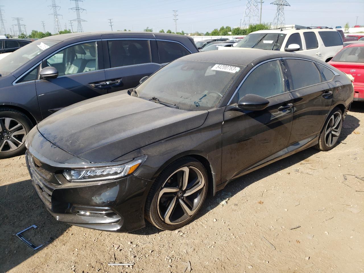 Image 1 of 2018 HONDA ACCORD SPORT 2018 with VIN 1HGCV1F30JA091841