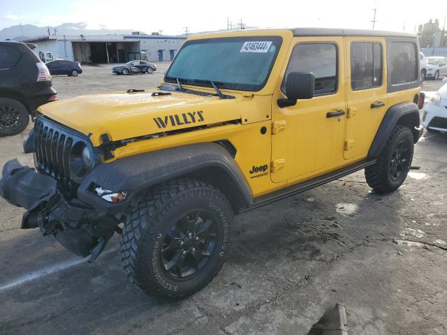Image 1 of 2021 JEEP WRANGLER UNLIMITED SPORT 2021 with VIN 1C4HJXDG1MW610850
