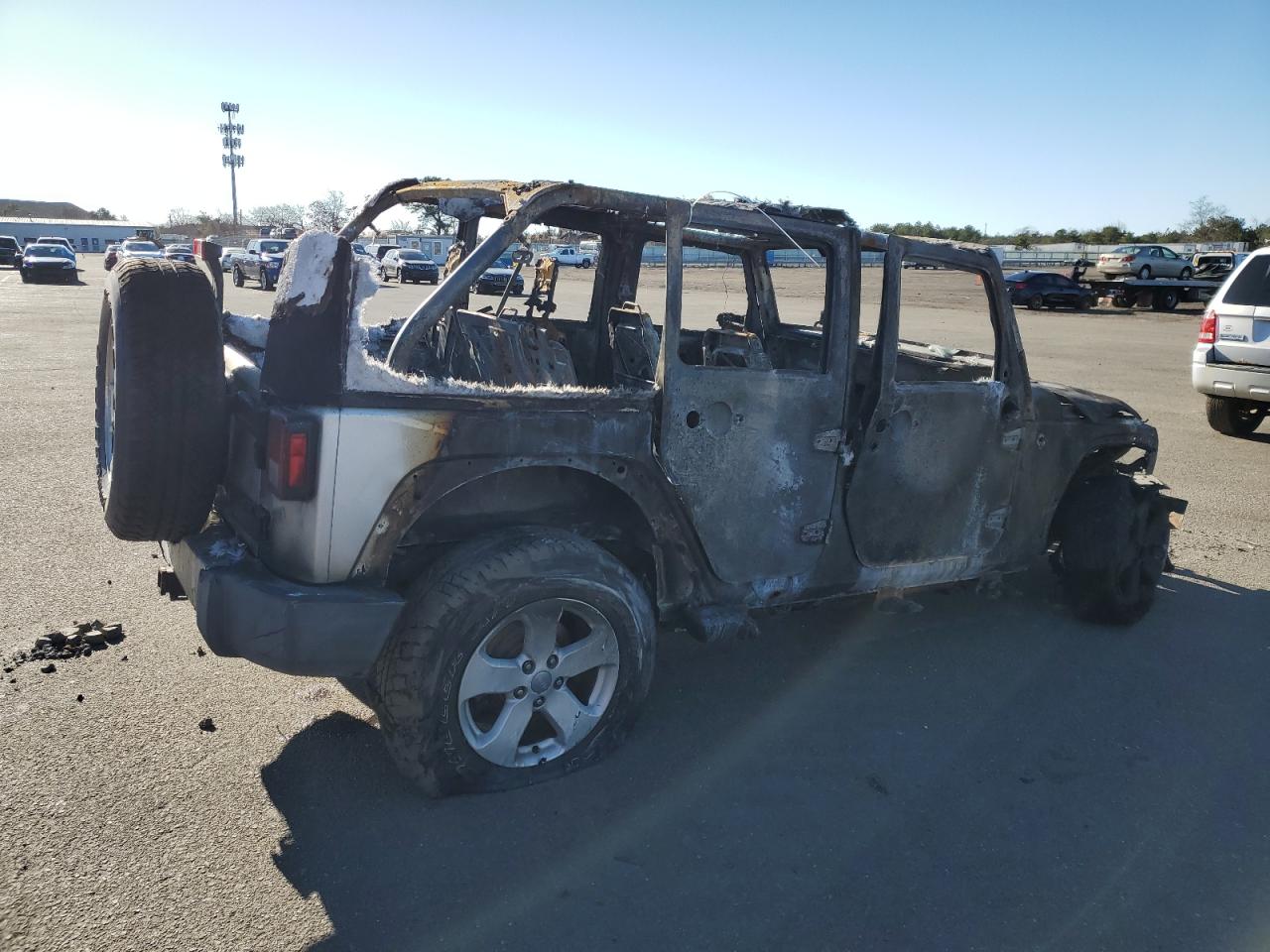 Image 3 of 2008 JEEP WRANGLER UNLIMITED SAHARA 2008 with VIN 1J8GA59128L552431