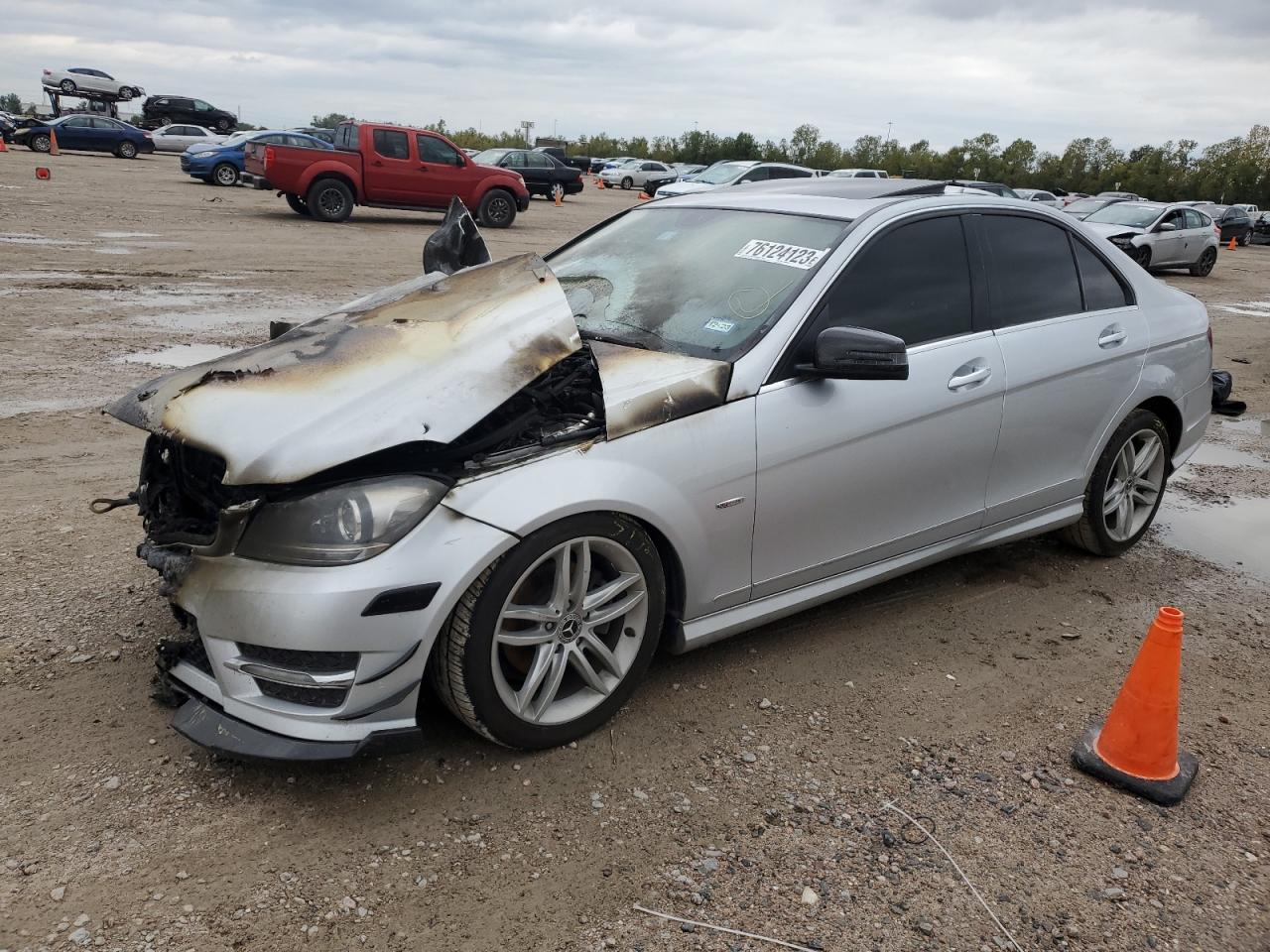 Image 1 of 2012 MERCEDES-BENZ C 250 2012 with VIN WDDGF4HB9CR237215