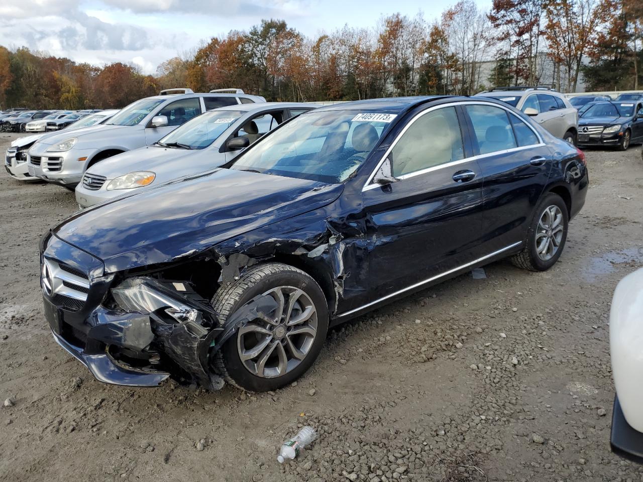 Изображение 1 2017 MERCEDES-BENZ C 300 4MATIC 2017 с VIN 55SWF4KB4HU210062