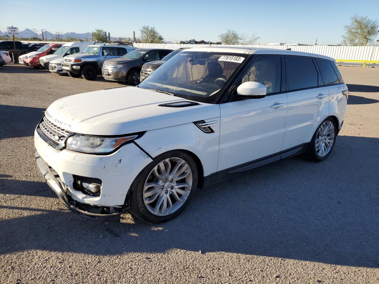 Image 1 of 2017 LAND ROVER RANGE ROVER SPORT HSE 2017 with VIN SALWR2FV1HA163558
