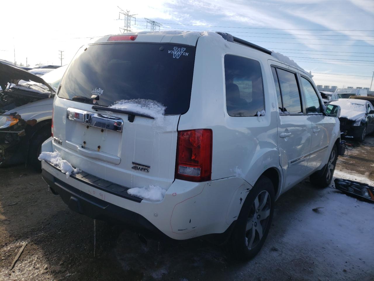 Изображение 3 2013 HONDA PILOT TOURING 2013 с VIN 5FNYF4H96DB005349