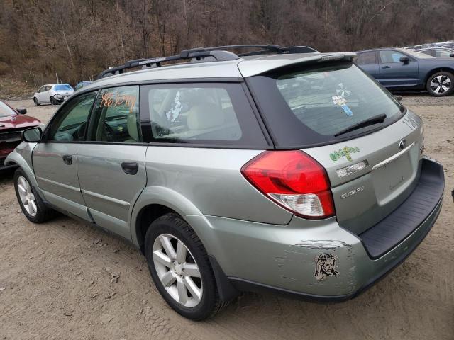 Изображение 2 2009 SUBARU OUTBACK 2.5I 2009 с VIN 4S4BP61CX97335508