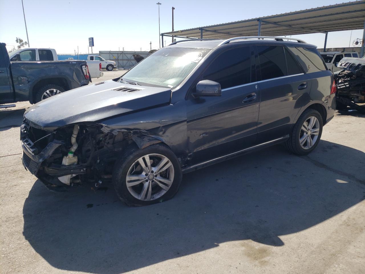 Image 1 of 2015 MERCEDES-BENZ ML 350 4MATIC 2015 with VIN 4JGDA5HB0FA487099