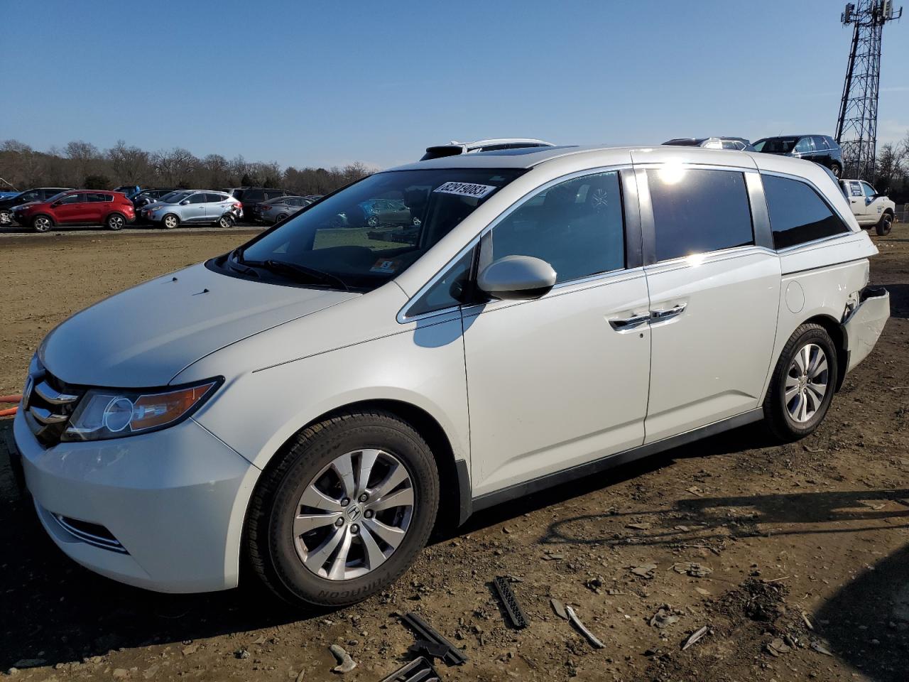 Image 1 of 2015 HONDA ODYSSEY EXL 2015 with VIN 5FNRL5H69FB095253