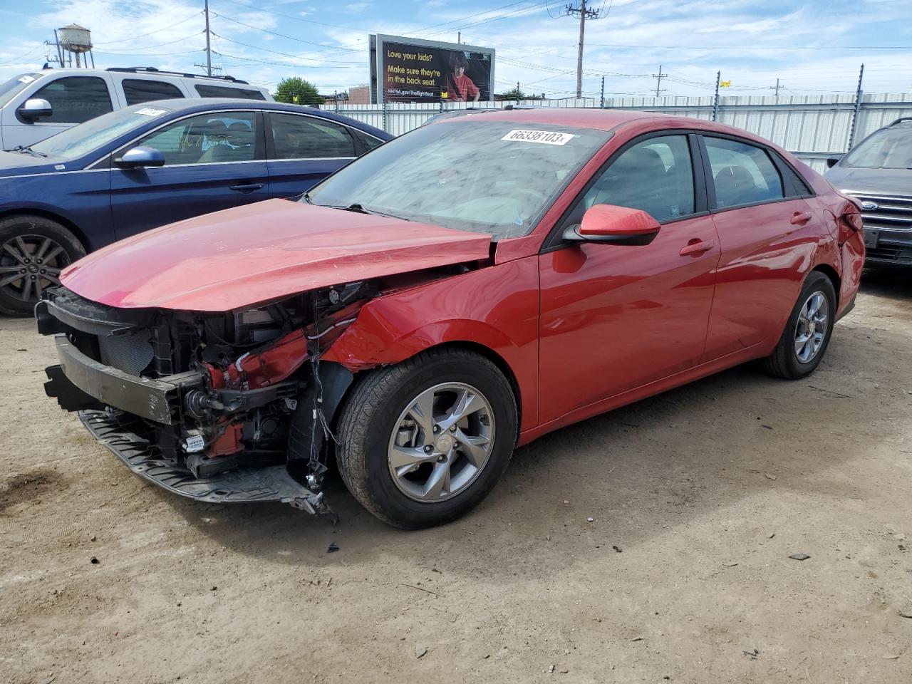 Image 1 of 2021 HYUNDAI ELANTRA SE 2021 with VIN 5NPLL4AG0MH033189