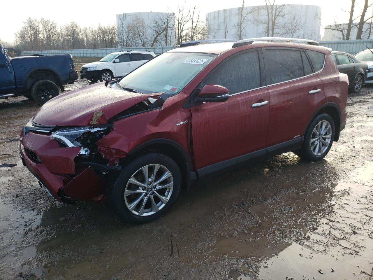 Image 1 of 2018 TOYOTA RAV4 HV LIMITED 2018 with VIN JTMDJREV4JD190709