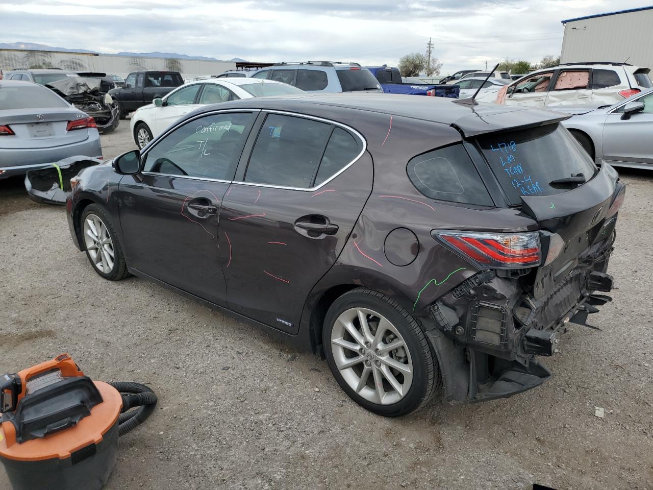 Image 2 of 2012 LEXUS CT 200 2012 with VIN JTHKD5BH4C2102521
