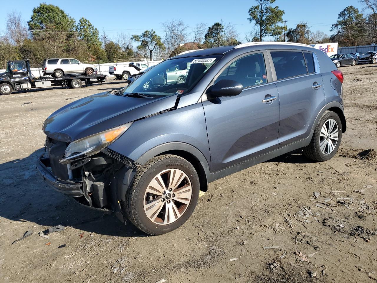 Image 1 of 2014 KIA SPORTAGE EX 2014 with VIN KNDPC3ACXE7555911