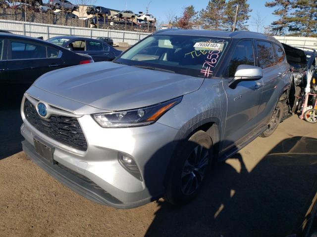 Изображение 1 2021 TOYOTA HIGHLANDER HYBRID XLE 2021 с VIN 5TDGBRCH3MS040686