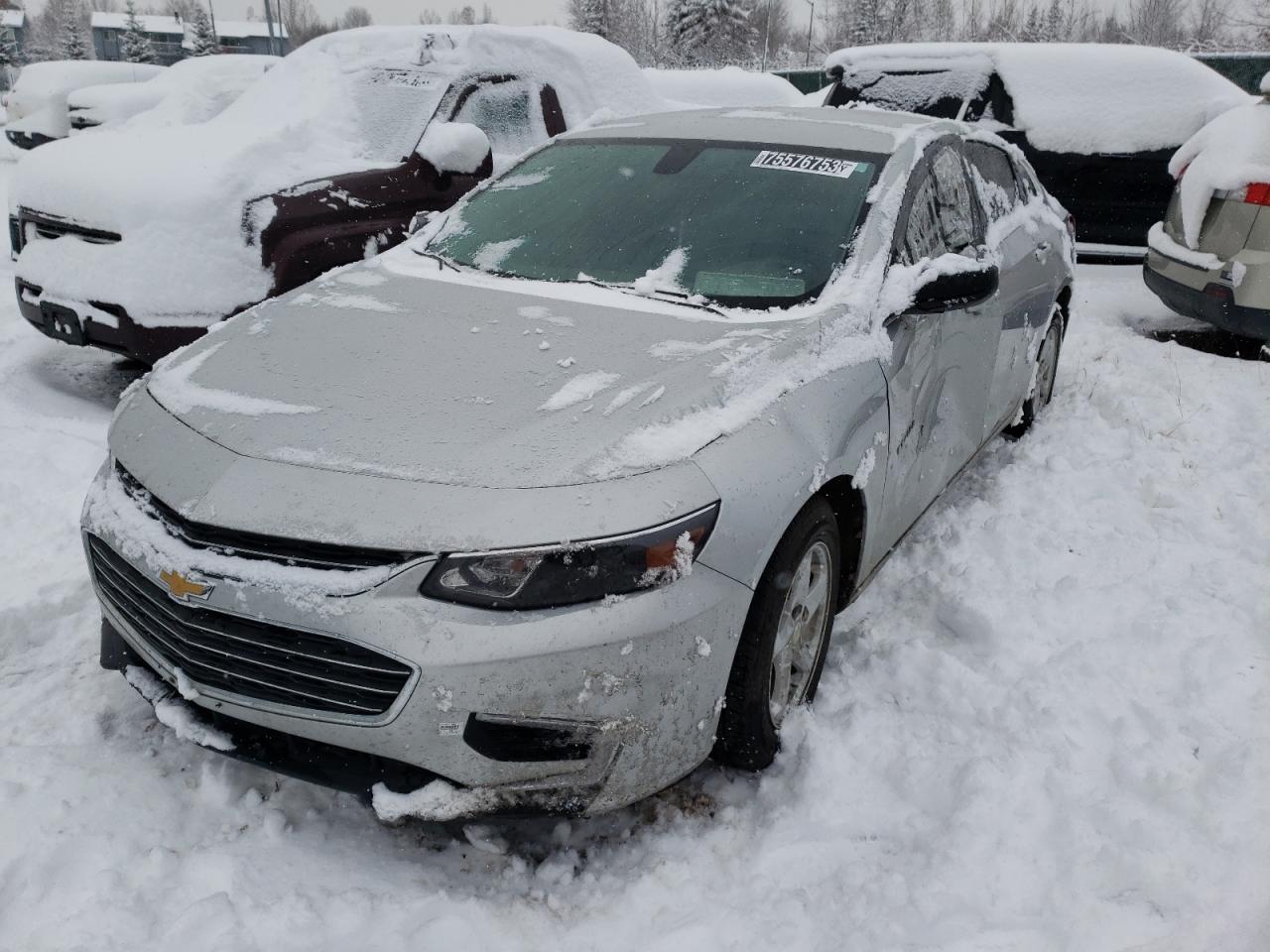 Image 1 of 2017 CHEVROLET MALIBU LS 2017 with VIN 1G1ZB5ST9HF293372