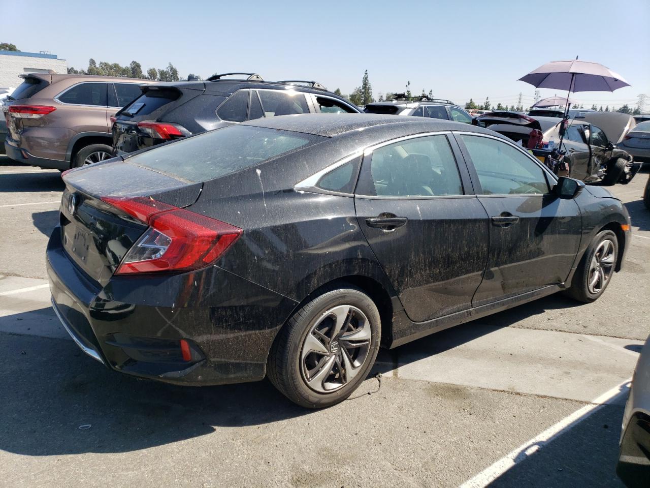 Image 3 of 2019 HONDA CIVIC LX 2019 with VIN 19XFC2F61KE213848