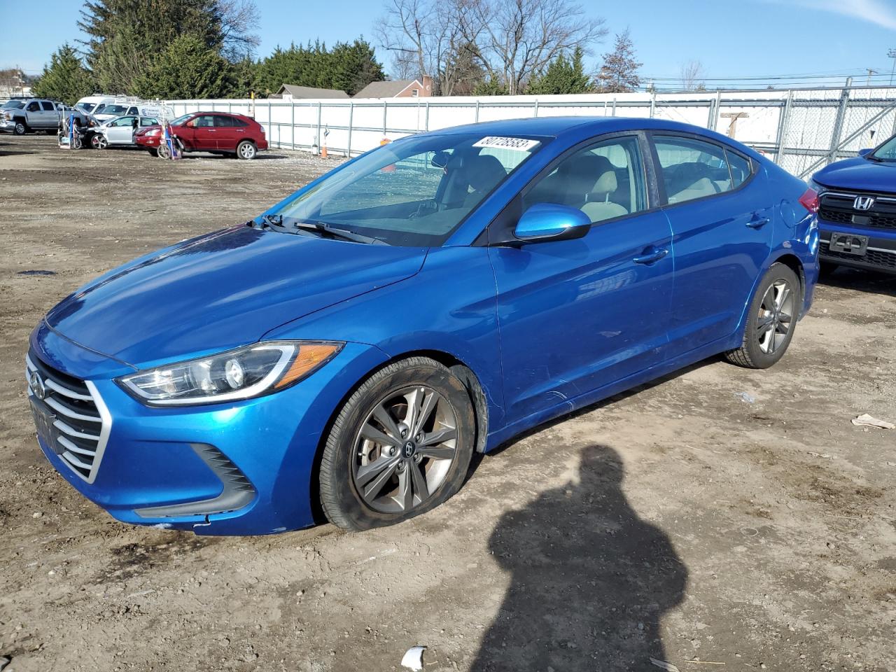 Image 1 of 2018 HYUNDAI ELANTRA SEL 2018 with VIN 5NPD84LF0JH236055