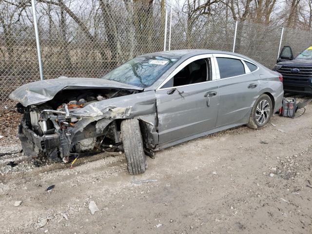 Image 1 of 2021 HYUNDAI SONATA HYBRID 2021 with VIN KMHL24JJ6MA033196