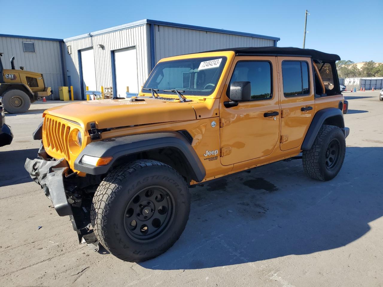 Image 1 of 2021 JEEP WRANGLER UNLIMITED SPORT 2021 with VIN 1C4HJXDN8MW618555