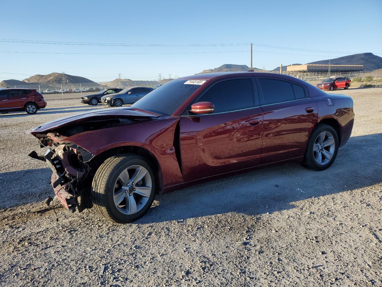 Image 1 of 2017 DODGE CHARGER SXT 2017 with VIN 2C3CDXHG9HH563152