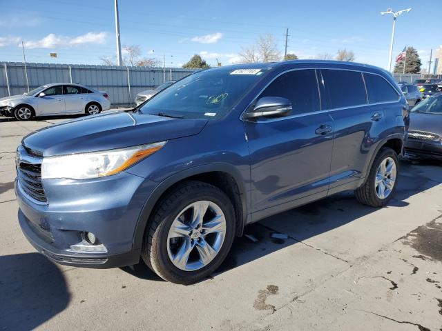 Image 1 of 2015 TOYOTA HIGHLANDER LIMITED 2015 with VIN 5TDDKRFH7FS177471
