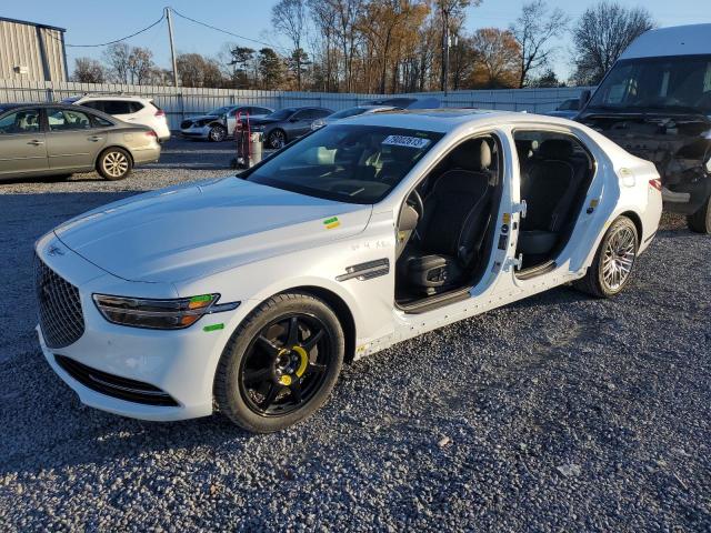 Image 1 of 2021 GENESIS G90 PREMIUM 2021 with VIN KMTF34PA0MU086983
