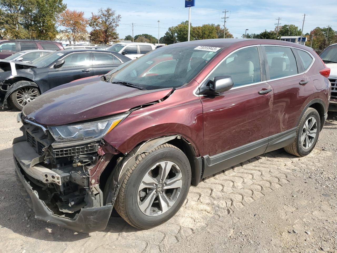 Image 1 of 2018 HONDA CR-V LX 2018 with VIN 2HKRW5H38JH406369